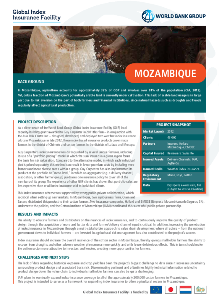 Country Profile: Mozambique