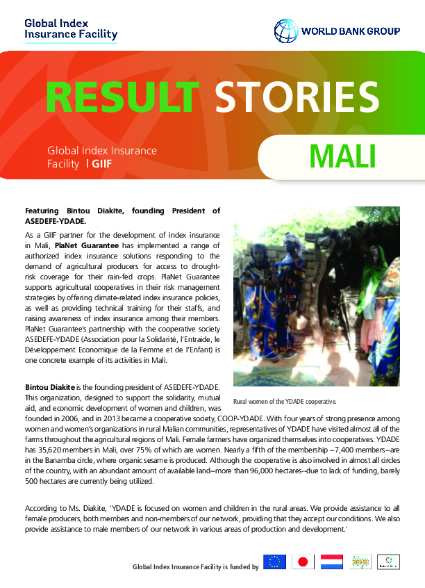 Result Stories: Mali