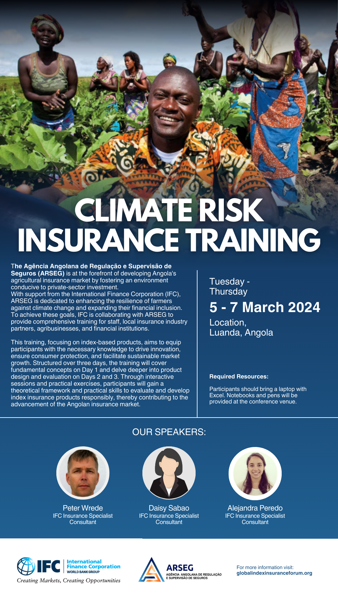 Climate Risk Insurance Training in Luanda, Angola