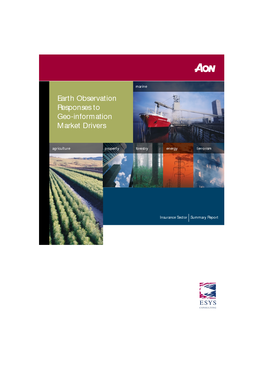 Earth Observation Responses to Geo-information Market Drivers