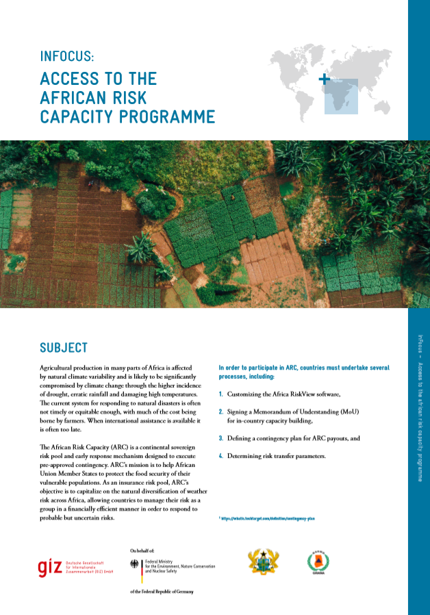 Access to the African Risk Capacity Programme