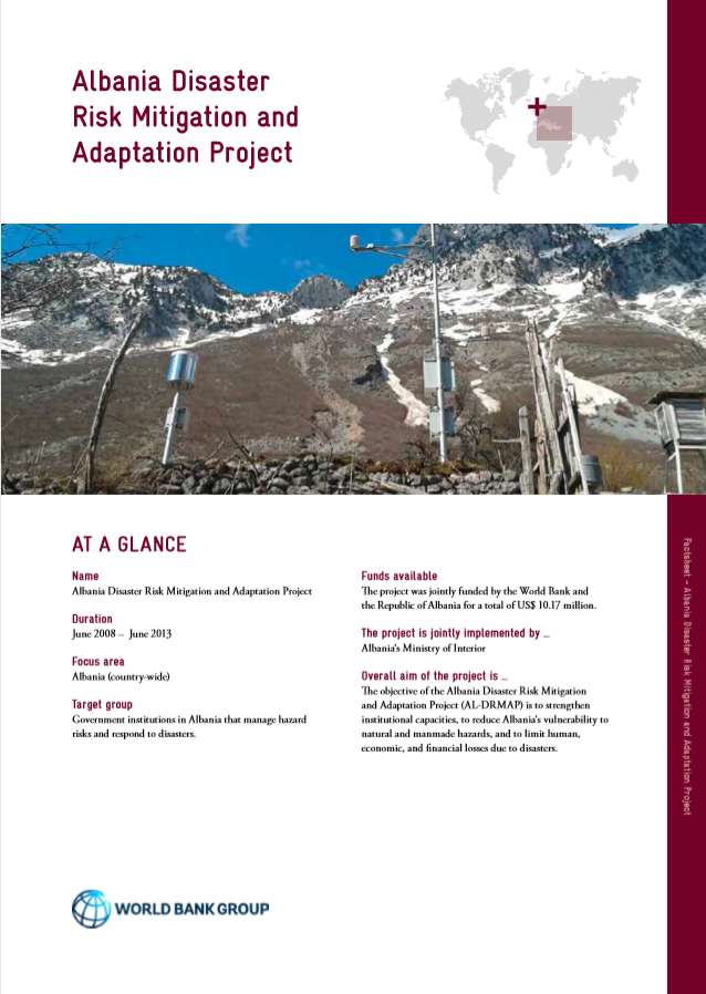 Albania Disaster Risk Mitigation and Adaptation Project