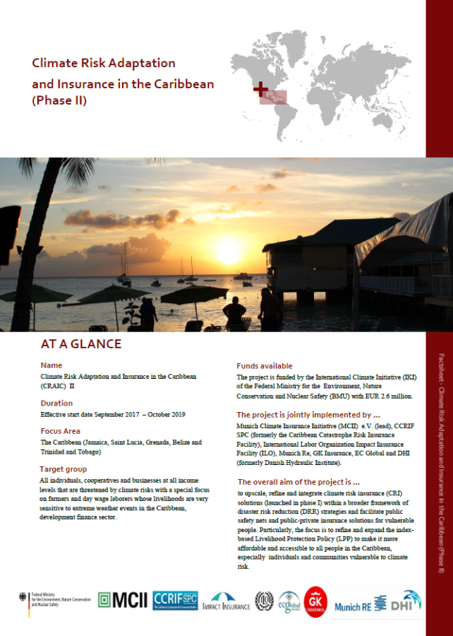 Climate Risk Adaptation and Insurance in the Caribbean (Phase II)