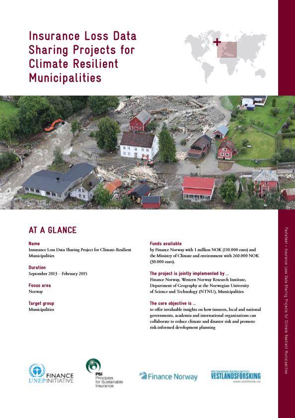 Insurance Loss Data Sharing Projects for Climate Resilient  Municipalities