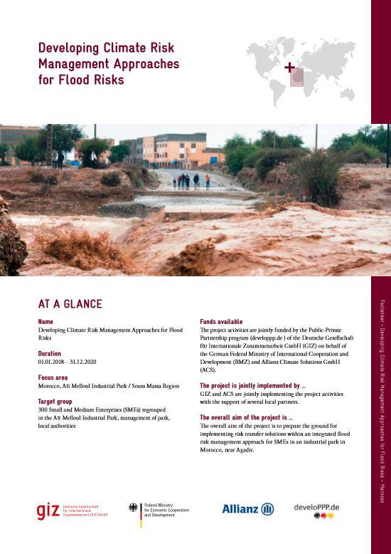 Developing Climate Risk Management Approaches for Flood Risks