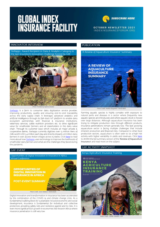 GIIF Newsletter - October 2021