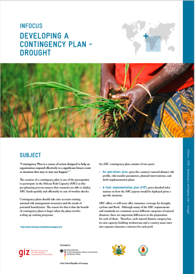 Developing a Contingency Plan - Drought 
