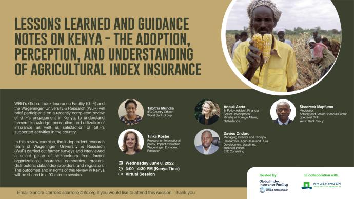 Lessons learned and Guidance Notes on Kenya - the Adoption, Perception, and Understanding of Agricultural Index Insurance