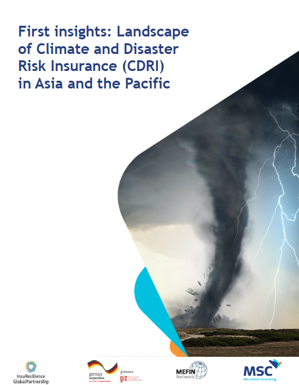 First insights: Landscape of Climate and Disaster Risk Insurance (CDRI) in Asia and the Pacific